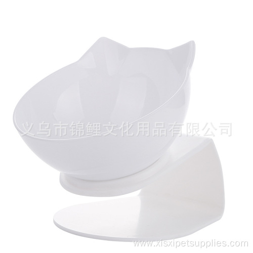 cat food bowl slant transparent single bowl